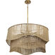 Rhine LED Natural Jute Chandelier Ceiling Light